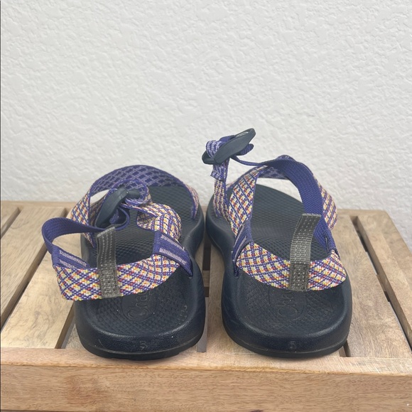 Chaco Women's Z/1 Echo tread Sandals in Purple and Orange Size 7 - Picture 2 of 6